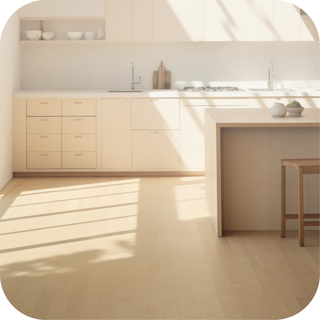 Cozy Cushion Flooring for Stunning Kitchen